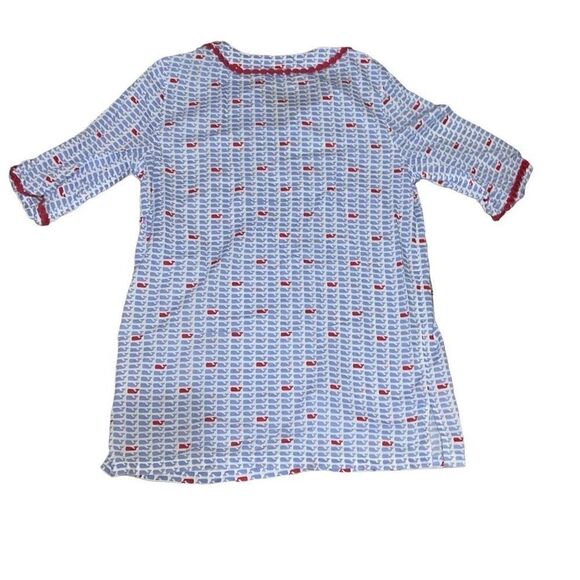 Vineyard Vines Girls Cotton Whale Logo Swimsuit Beach Coverup Tunic size Medium - Picture 2 of 6